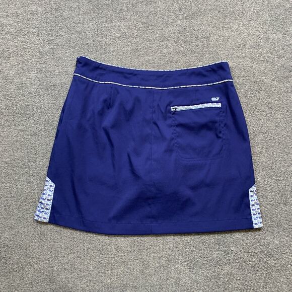 Vineyard Vines Skort Womens 6 Royal Breeze Stretch Performance Side Zip Pockets - Picture 8 of 11